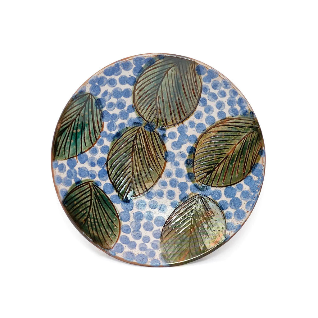 Green Leaves Dinner Plate | Noel Pittman