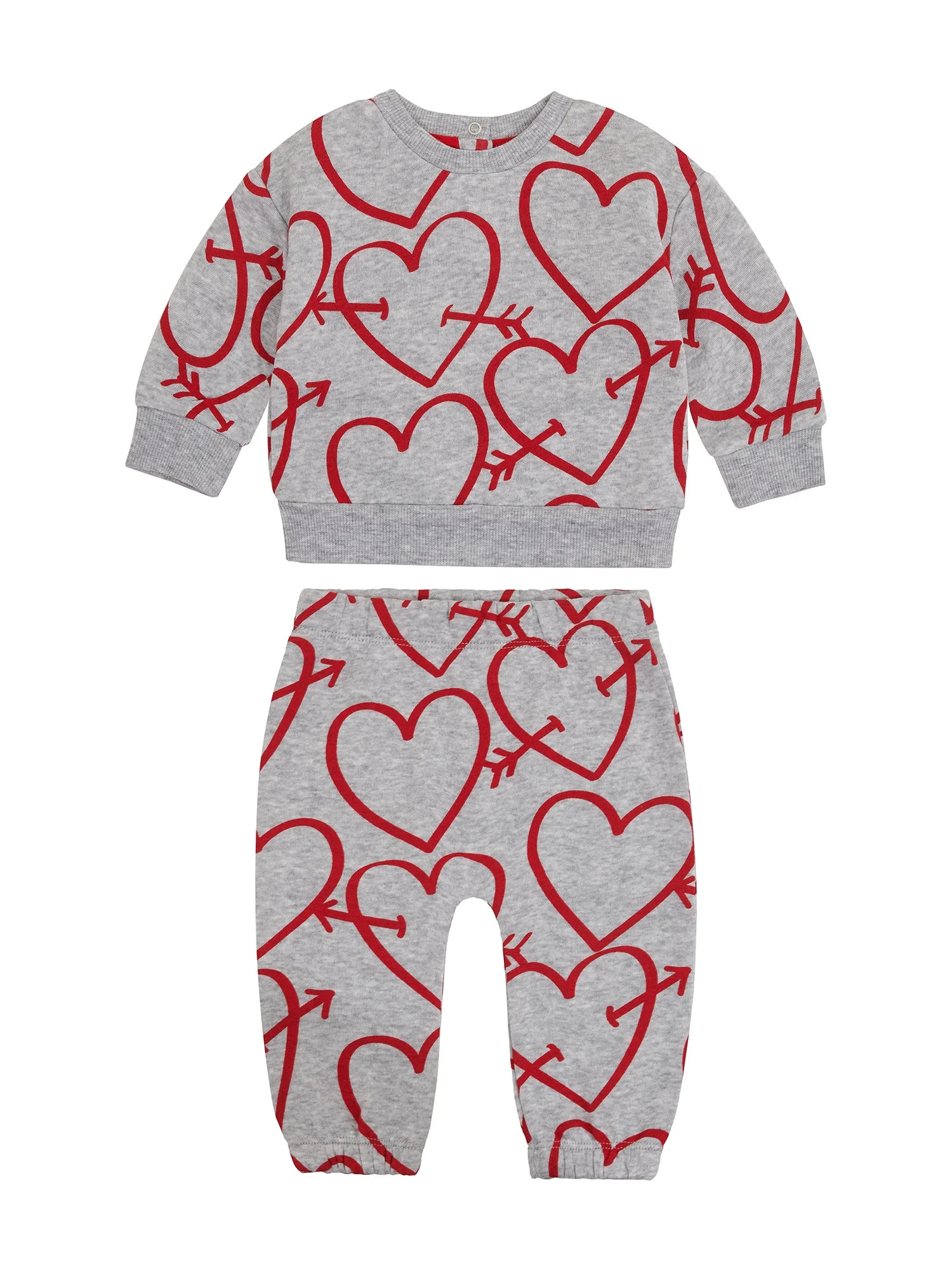 Way To Celebrate Baby Valentine's Day Jogger Set, Sizes 0-3M-6-9M | Walmart (US)