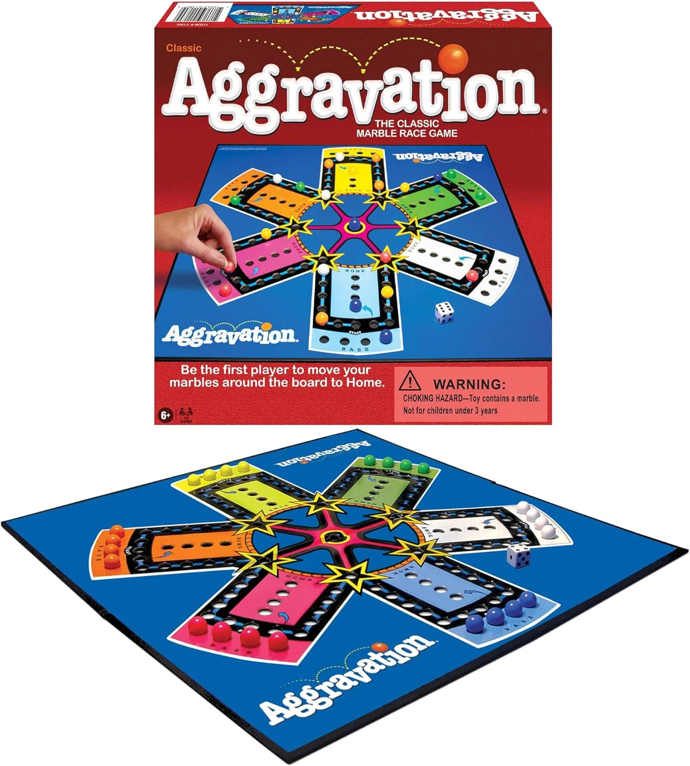 Aggravation Board Game – Classic Marble Race for Family Fun | Walmart (US)