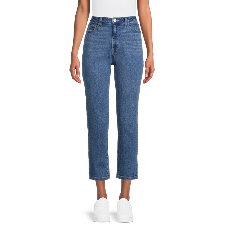 No Boundaries Juniors' High Rise Mom Jeans | Walmart (US)