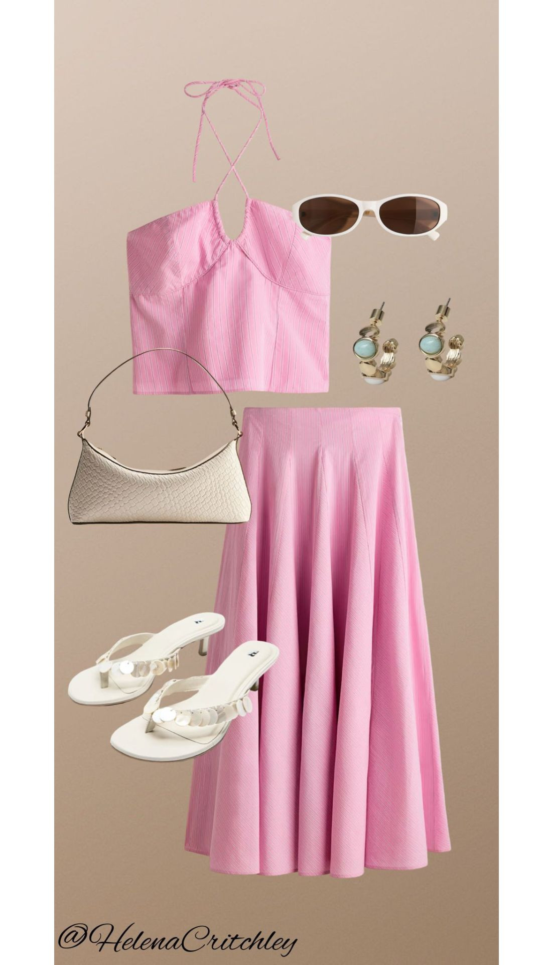 Pink Halterneck Co-Ord 💕

Pink Textured Crop Top, Pink Midi Skirt, White Cat Eye Sunglasses, Cream Woven Shoulder Bag, White Heeled Sandals, Summer Outfit, Soft Pink Occasionwear, Chic Holiday Look, Summer Style, Summer Outfit Inspiration, Summer Evening Outfit, Summer Occasionwear 

 #LTKuk #LTKsummer #LTKeurope
