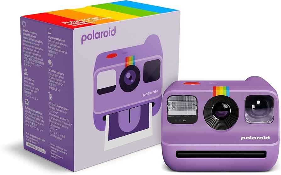 Polaroid Go Generation 2 - Mini Instant Film Camera - Purple (9183) - Only Compatible with Go Fil... | Amazon (US)