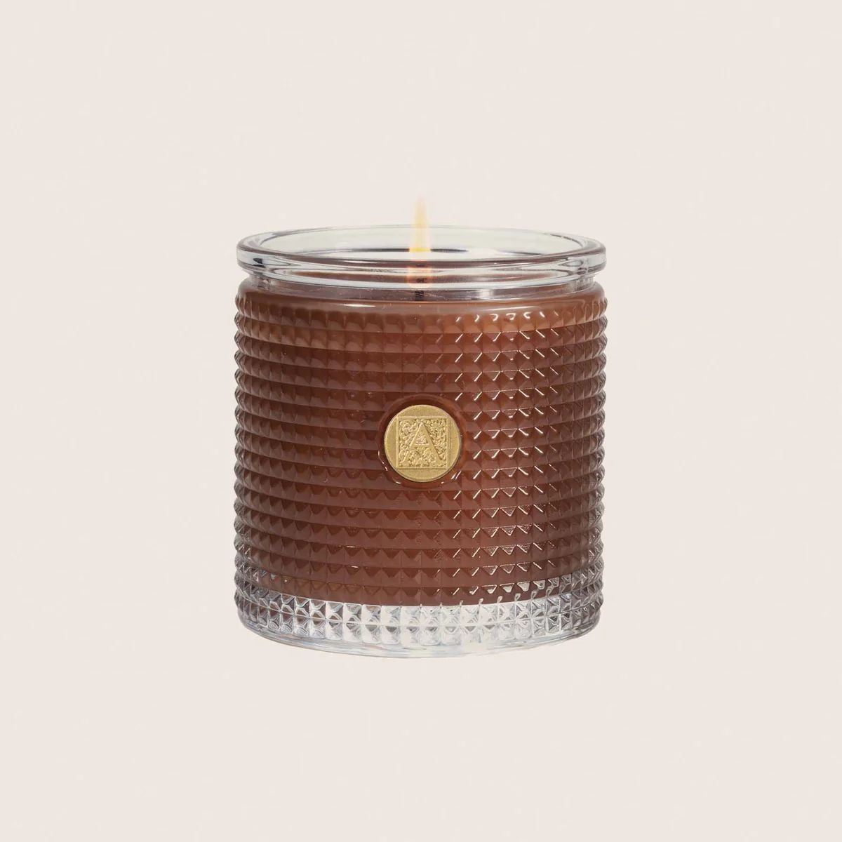 Cinnamon Cider  -  Textured Glass Candle | Aromatique