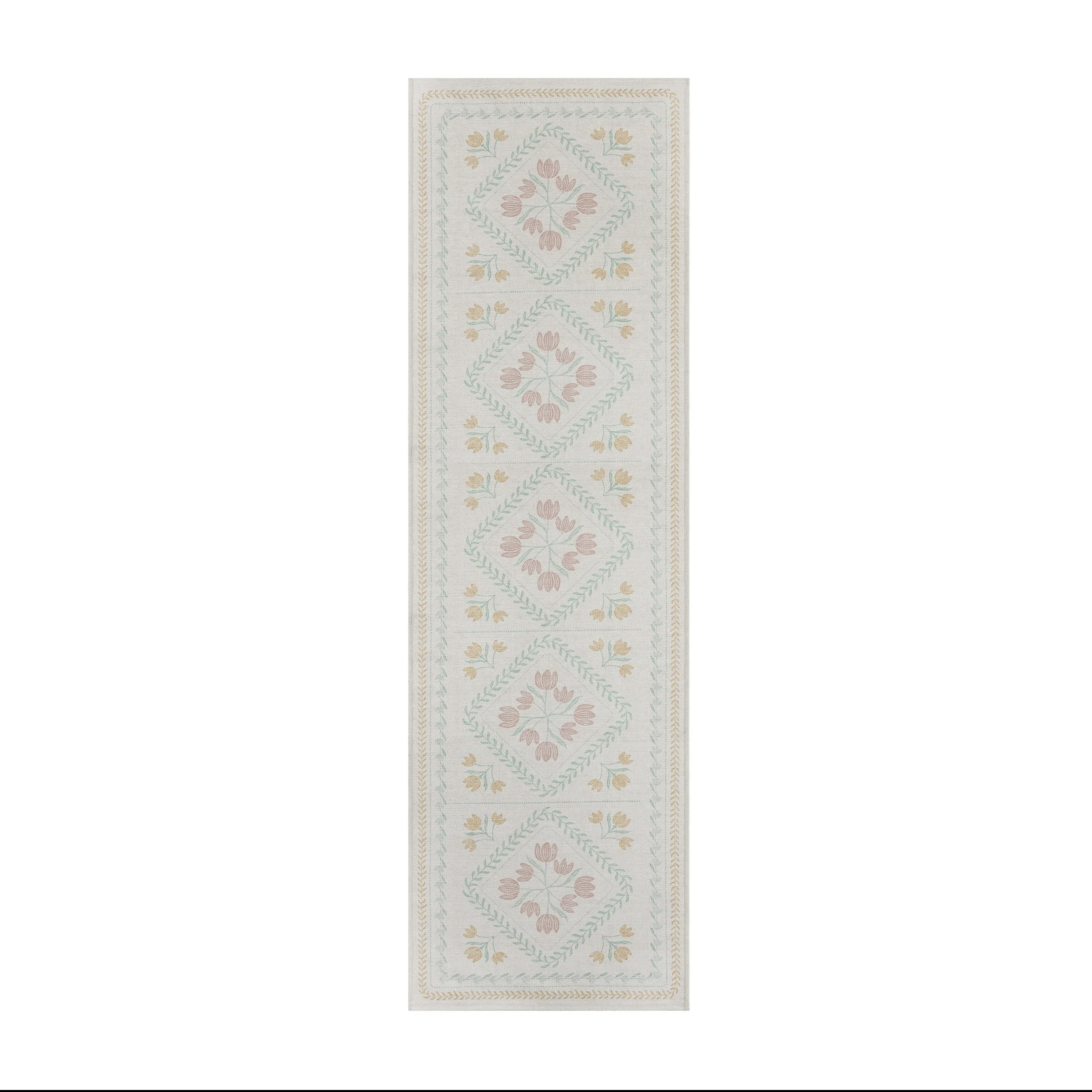 Better Homes & Gardens Blush Soliel Floral 30" x 102" Runner Rug | Walmart (US)