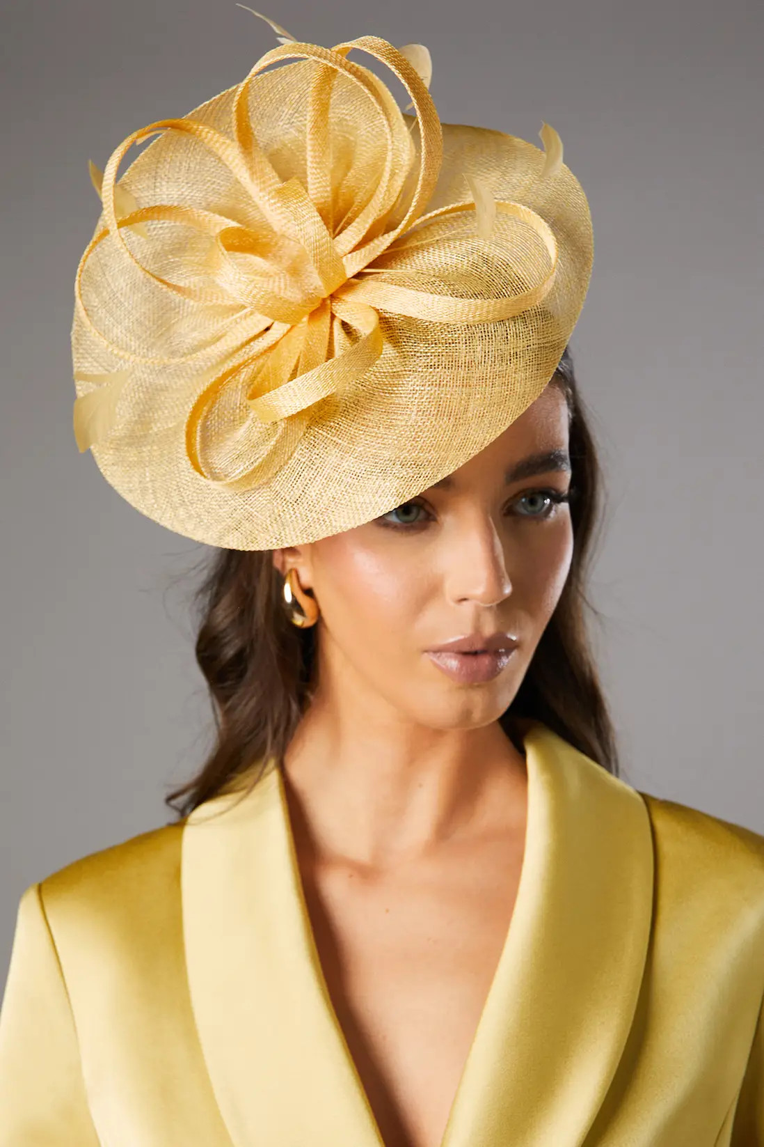 Loop And Feather Upturn Disc Fascinator | Karen Millen
