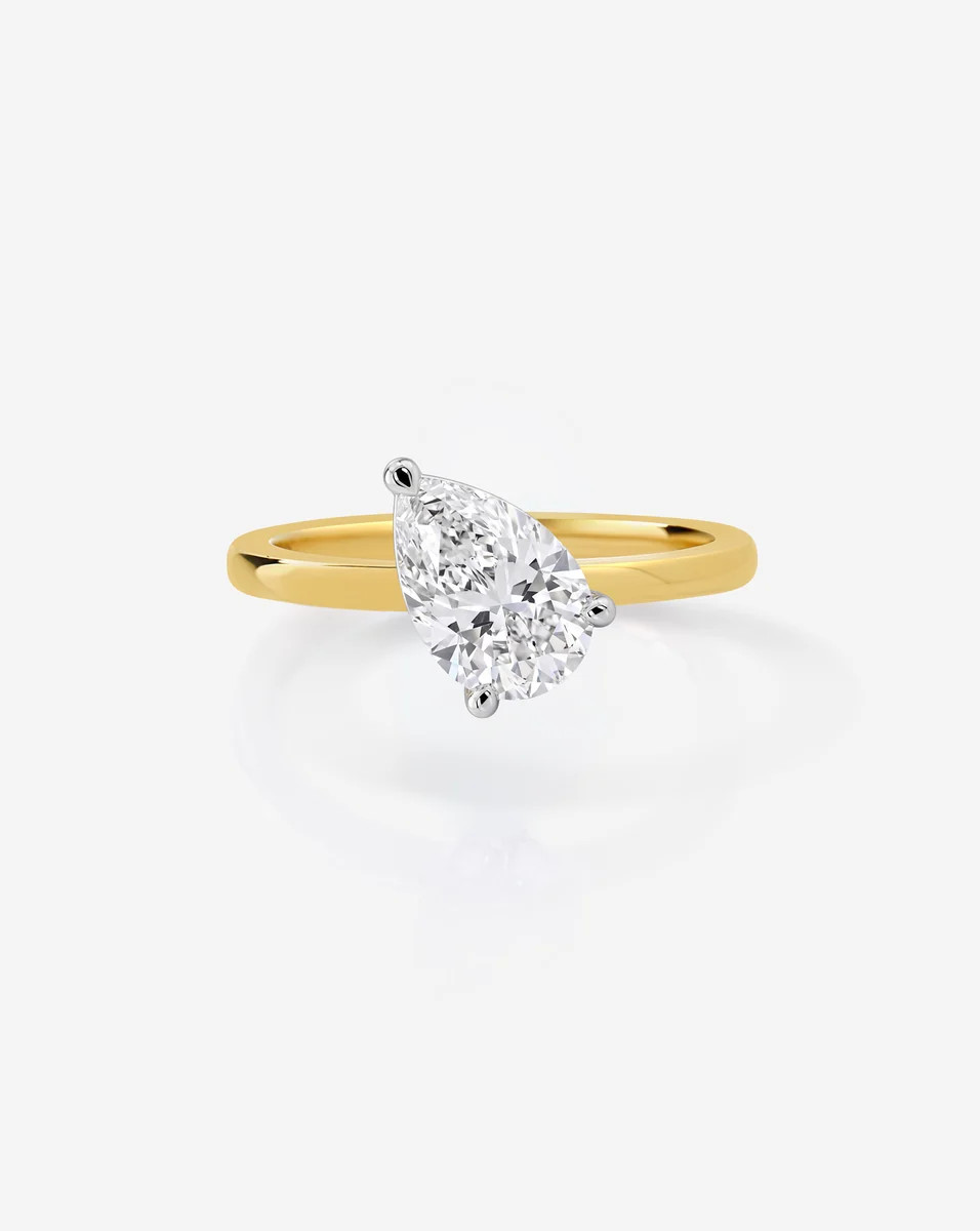 Pear Lab Diamond Pinky Ring | Ring Concierge