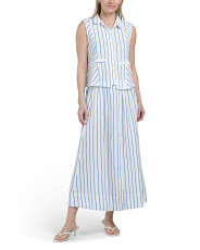 Cotton Striped Vest Top And Skirt Collection | Matching Sets | Marshalls | Marshalls