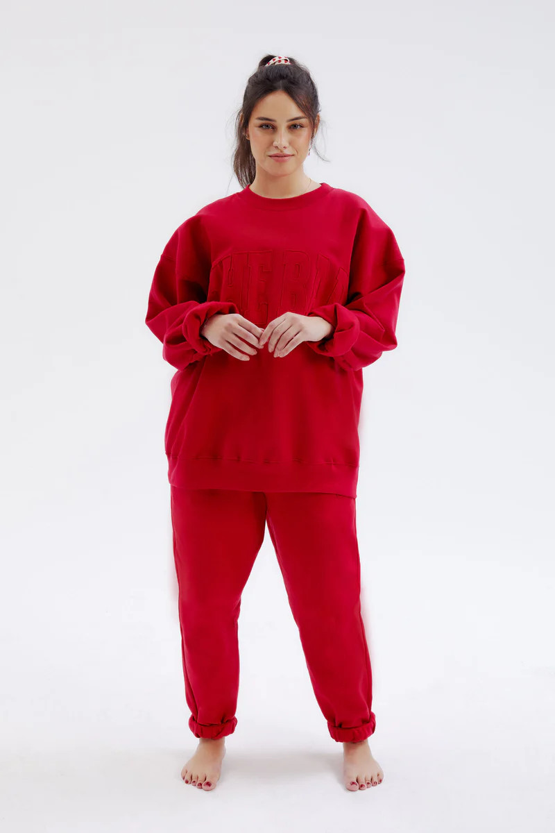 HERITAGE SWEATPANTS RUBY | The Bar