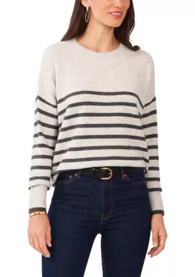 Women's Dolman Sleeve Striped Crew Sweater | Belk