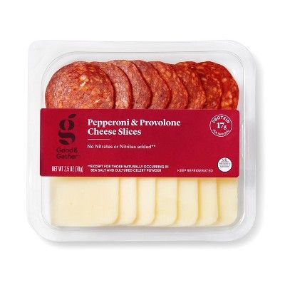 Pepperoni and Provolone Cheese Slices - 2.5oz - Good & Gather™ | Target