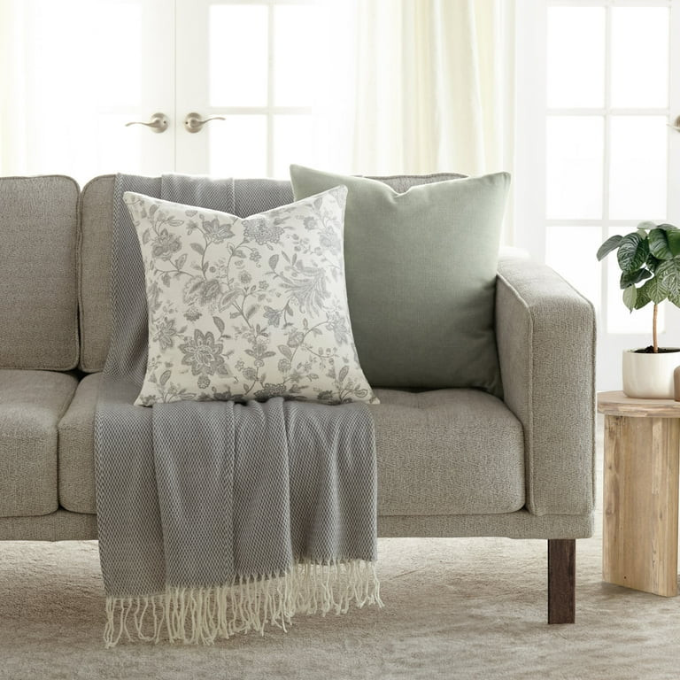 2-Pack Cotton Slub Decor Throw Pillows in Jacobean by Comfort Canopy | Walmart (US)