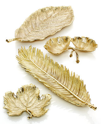 Gold Leaf Serveware Collection | Macy's