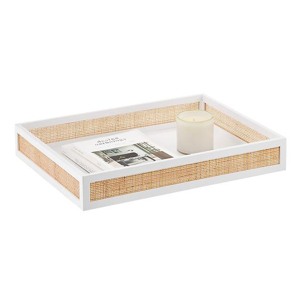 The Container Store Artisan Rattan Cane Tray | The Container Store