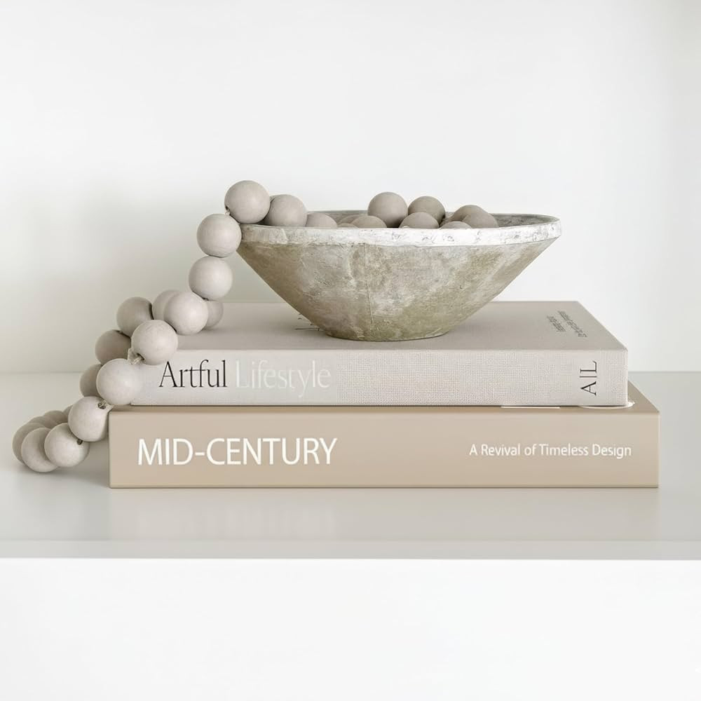 Aesthetic Decorative Books - Set of 2 Stylish Boxes Enhance Your Coffee Table, Bookshelf or Mante... | Amazon (US)