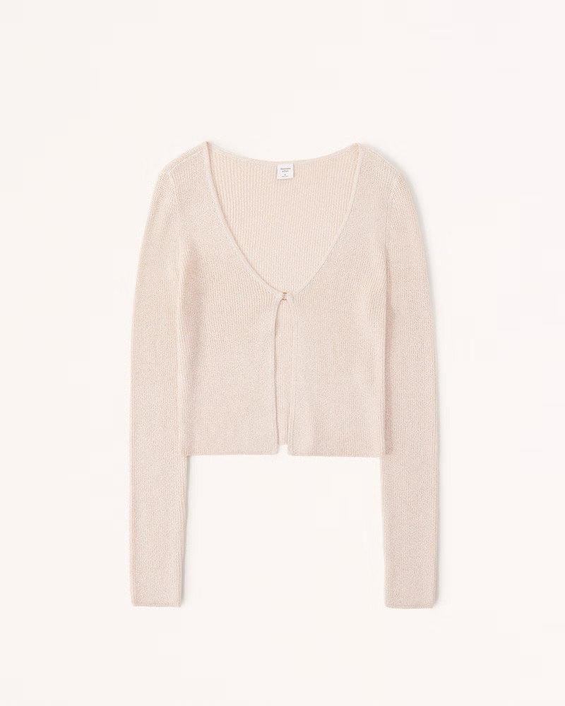Women's Lurex Sparkle Slim Cardigan | Women's Best Dressed Guest - Party Collection | Abercrombie... | Abercrombie & Fitch (US)