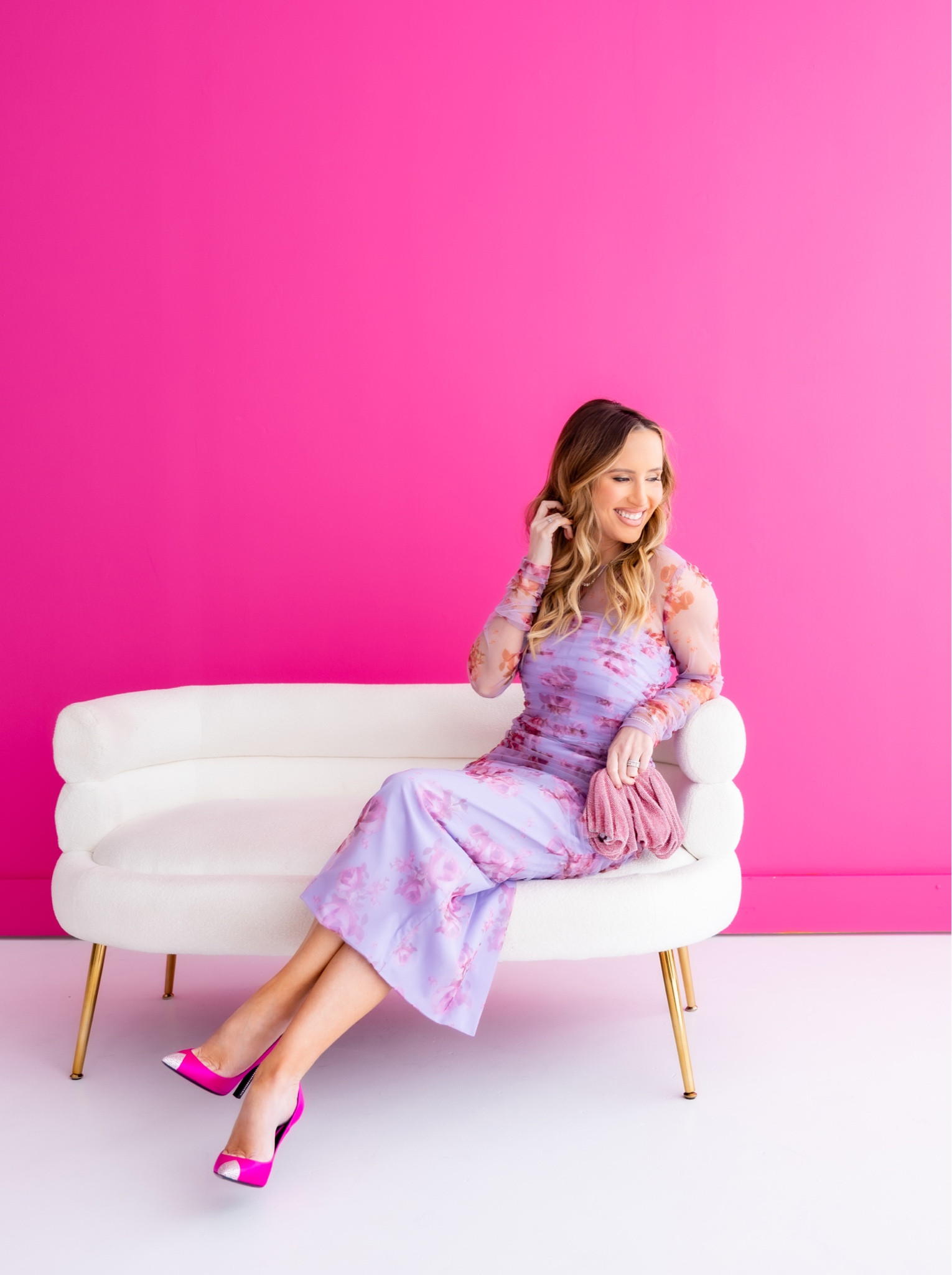 This rose print lavender dress is a dream. The color, the fit, and the print are all stunning. It’s a splurge, but one you can wear all spring and summer long. I paired it with a fun crystal clutch, and hot pink pumps! 

#highlow #floraldress #lelarose #lelarosedress #floraldress #weddingguest #weddinglook #springstyle  #pinkshoes #galentines #galentineslook #crystalclutch #crystalbag #minibag #valentinesday #valentinesdaydress #valentinesdaylook #valentinesdaystyle #ootd #lavender

#LTKstyletip #LTKSeasonal #LTKwedding