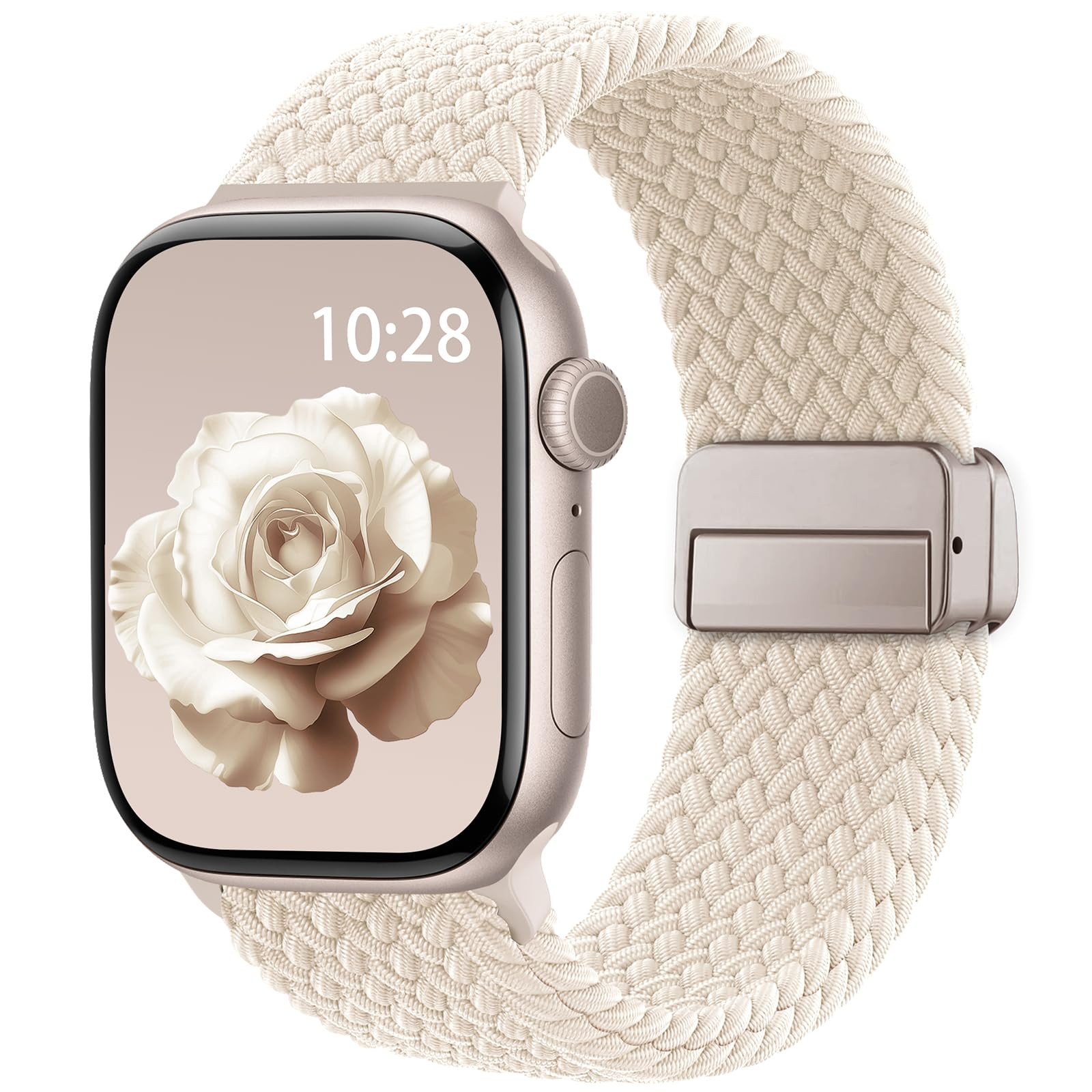 Braided Stretchy Band Compatible with Apple Watch Bands 38mm 40mm 41mm 42mm 44mm 45mm 46mm 49mm W... | Amazon (US)
