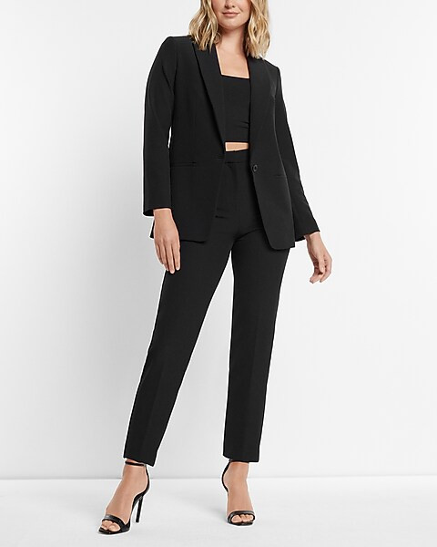 Editor Super High Waisted Straight Ankle Pant | Express
