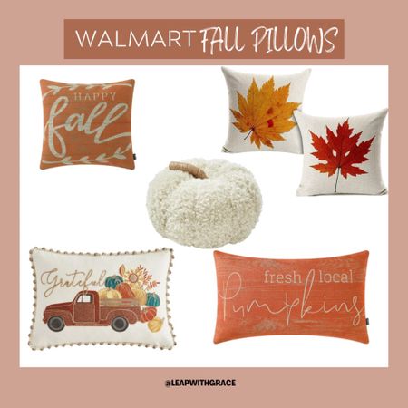 Fall pillows from Walmart 

#LTKHalloween #LTKsalealert #LTKSeasonal