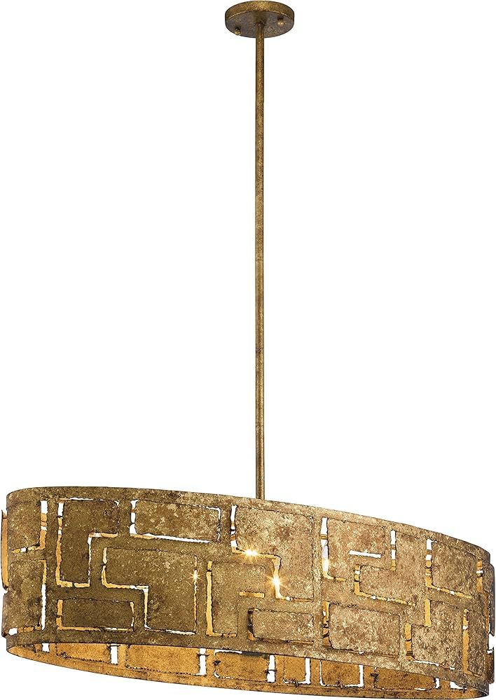 Kichler Lighting 44156PG Six Light Pendant from The Shefali Collection, Pharaoh Gold | Amazon (US)