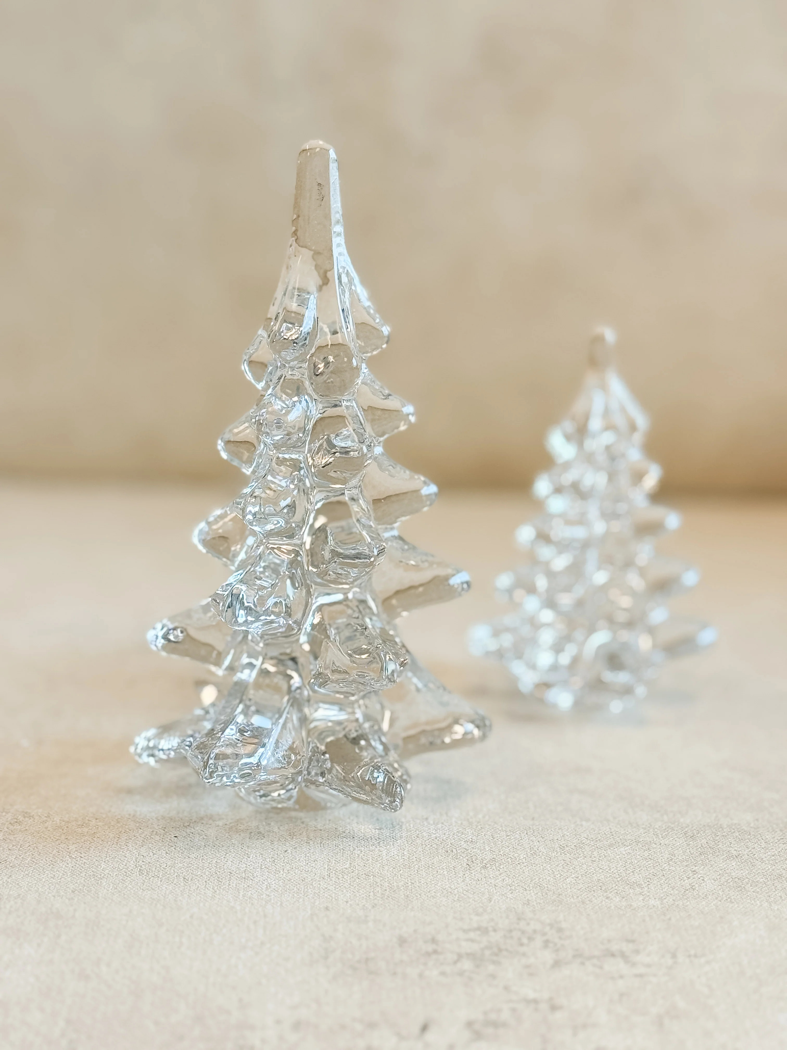 Glass Christmas Trees | Cottage and Key