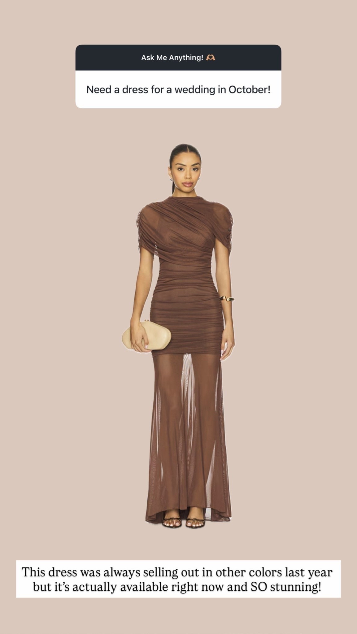 Perfect fall wedding guest dress in stock!! Revolve dress

#LTKNYFW #LTKootd #LTKWedding