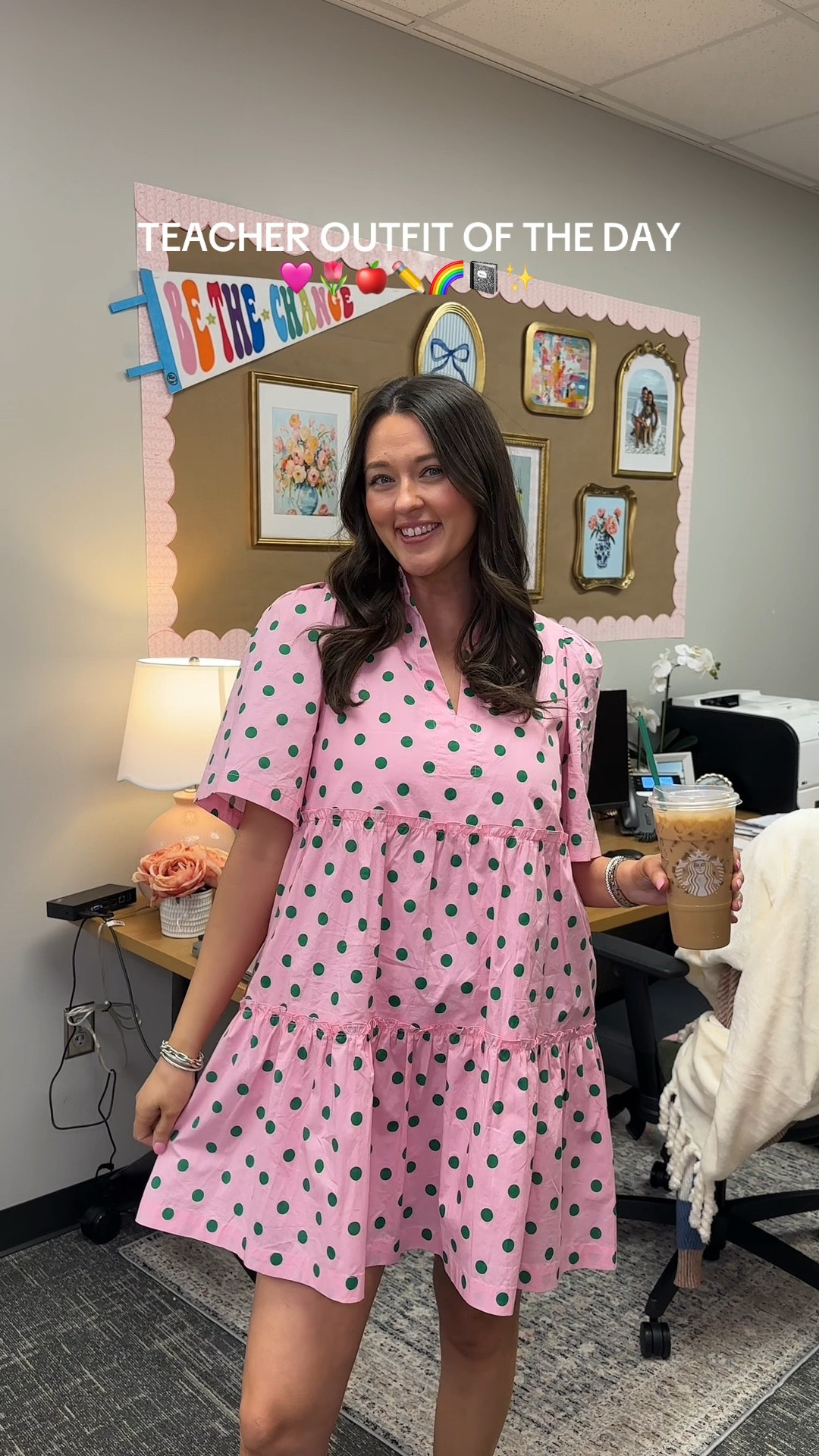 loving the pink & green combo!! Teacher outfit of the day! wearing a M 