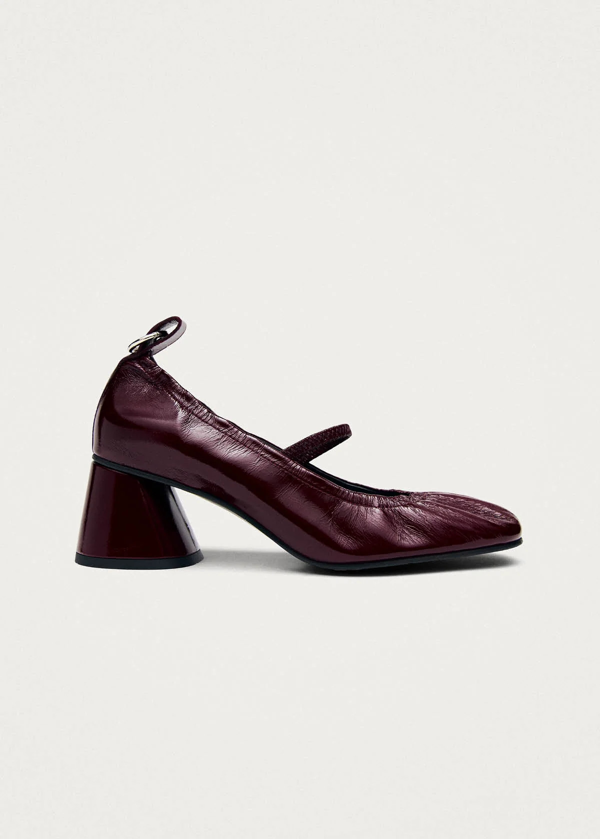 Rhiane Patent Burgundy Leather Pumps | ALOHAS (Global)