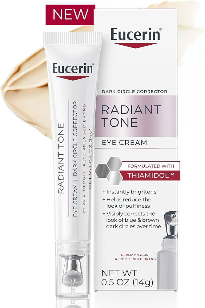 Eucerin Radiant Tone Eye Cream Dark Circle Corrector, Eye Brightening Cream with Thiamidol and Hy... | Amazon (US)