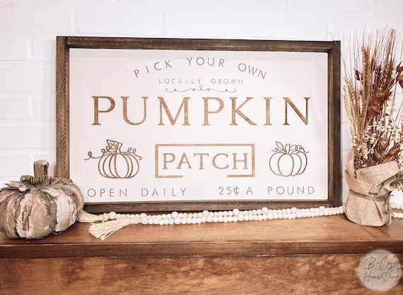 Pumpkin Patch Sign Fall Pumpkin Sign Fall Wood Sign Fall - Etsy | Etsy (US)