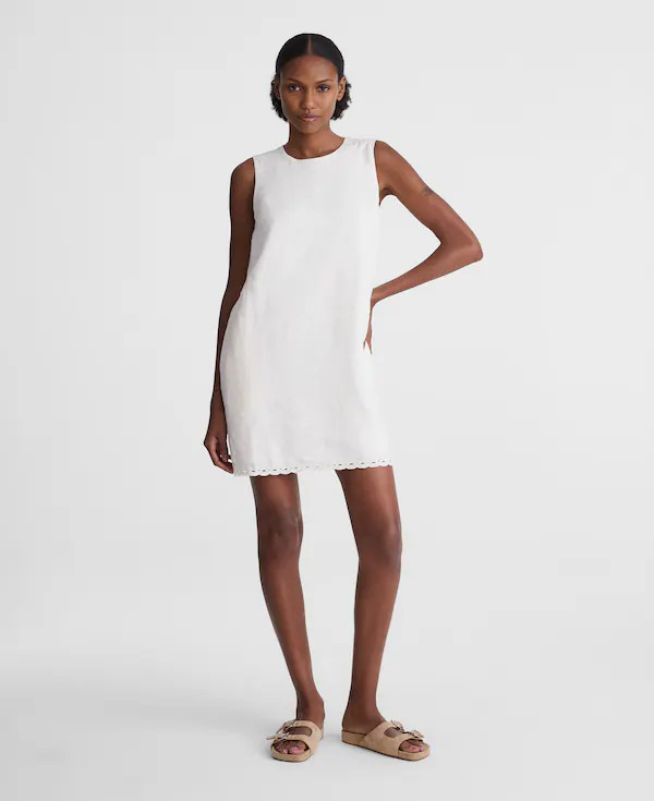 Mini Shift Dress in 100% Linen | Madewell