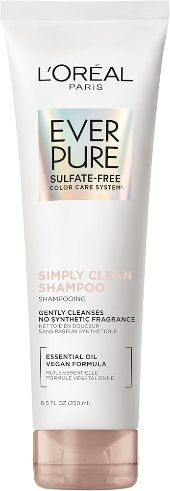 L'Oreal Paris EverPure Sulfate Free Simply Clean Shampoo, Hydrating Hair Care with Rosemary Essen... | Amazon (US)