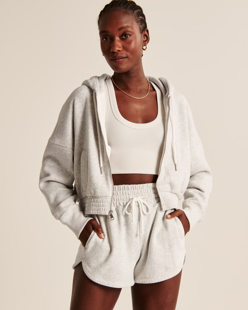 Women's Essential SoftAF Max Cinched Full-Zip | Women's 30% Off Almost All Sweaters & Fleece | Ab... | Abercrombie & Fitch (US)