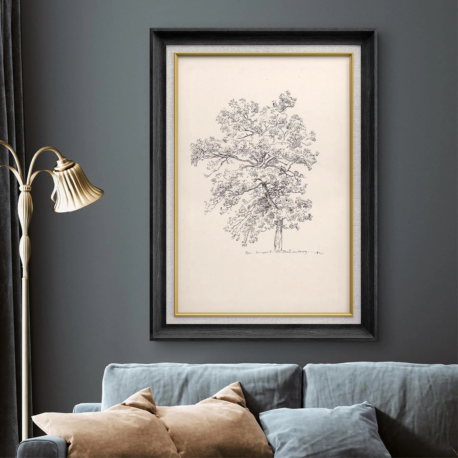 SIGNLEADER Vintage Victorian Forest Flower Sketch Nature Floral - Single Picture Frame Painting o... | Wayfair North America