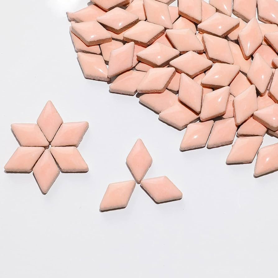 100g / 140 Pieces Mosaic Tiles of Assorted Stained Ceramic Glass Mosaic Tile Supplies for DIY Cra... | Amazon (US)