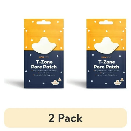 (2 pack) Hanhoo T-Zone Pore Patch with Hydrocolloid, for Acne Prone and All Skin Types, 8 Ct. | Walmart (US)