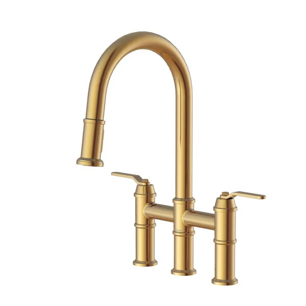 D434437BB Pull Down Bridge Faucet | Wayfair Professional