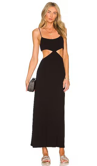 Piper Midi Dress in Black | Revolve Clothing (Global)