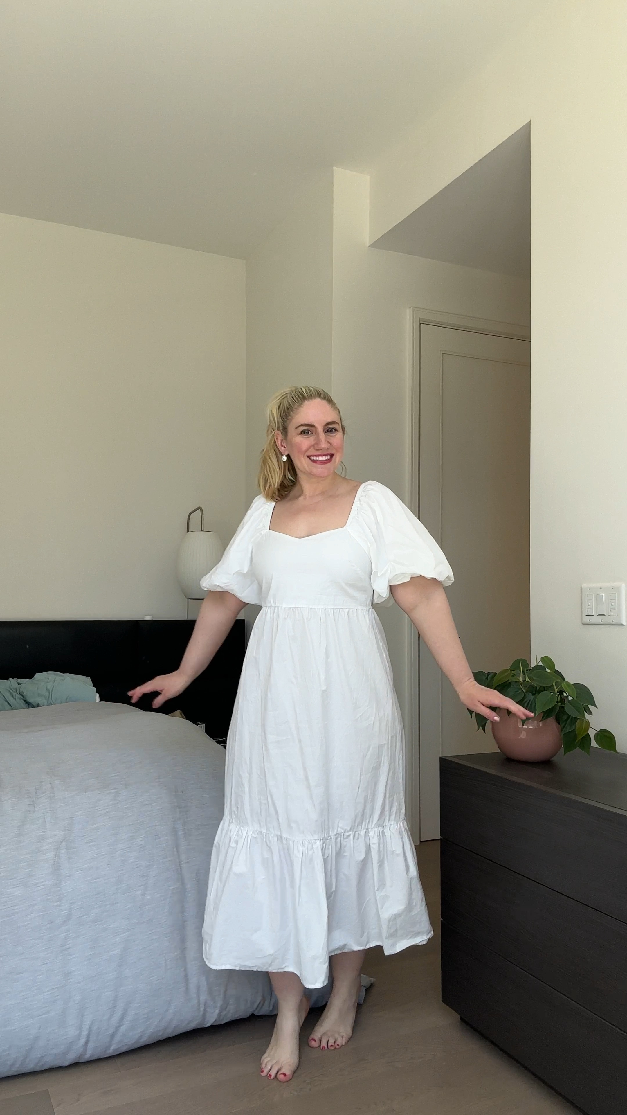 A perfect white dress for spring and summer! Great graduation dress or bridal shower dress. White midi dress. This one is sold out but shop similar styles below! 

#LTKVideo #LTKmidsize #LTKfindsunder100
