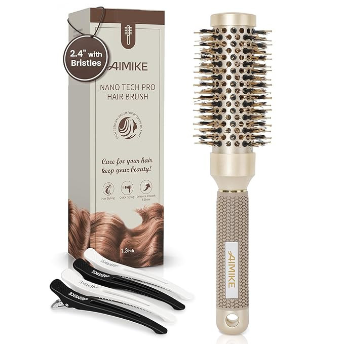 AIMIKE Round Brush for Blow Out, Small Round Hair Brush Nano Thermal Ceramic & Ionic Tech, for Bl... | Amazon (US)