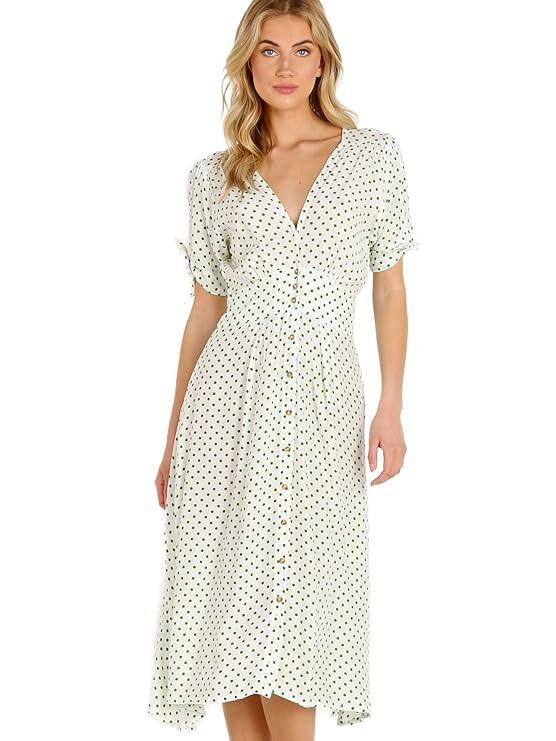 Faithfull The Brand Women's Billie Midi Dress | Amazon (US)