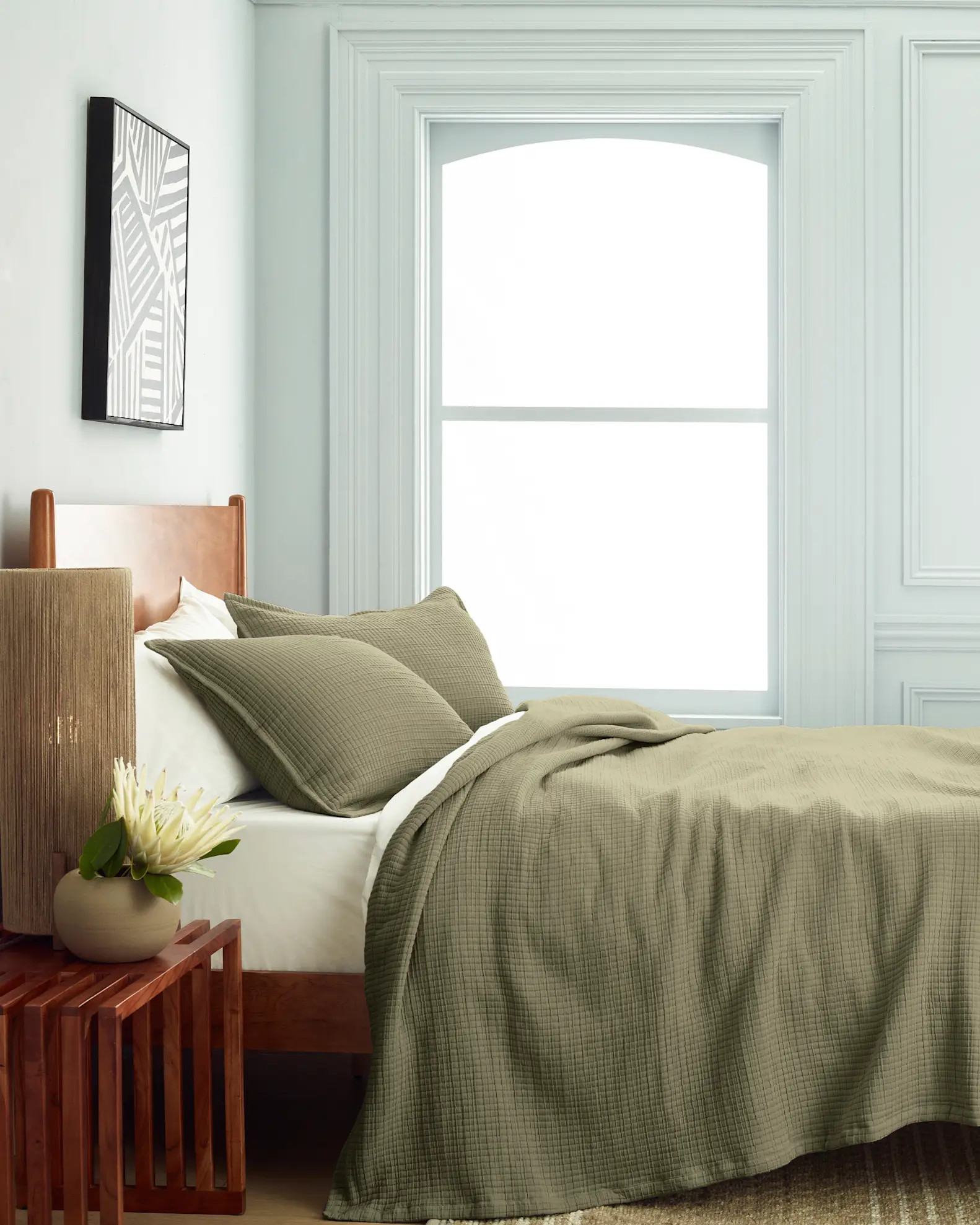 Organic Ribbed Cotton Coverlet Set | Quince