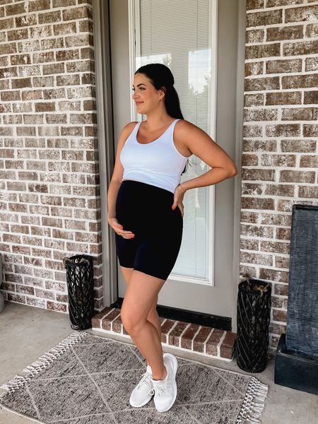 Amazon finds! This top is my go to workout too and it can be short or long to cover your belly! These maternity biker shorts are a must have! Im in my TTS M

Maternity Amazon activewear 

#LTKbump #LTKunder50 #LTKFitness