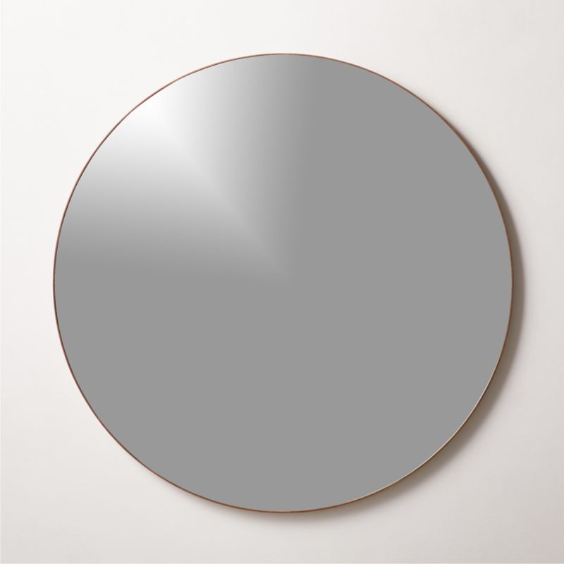 Infinity Midtone Round Mirror 36" + Reviews | CB2 | CB2