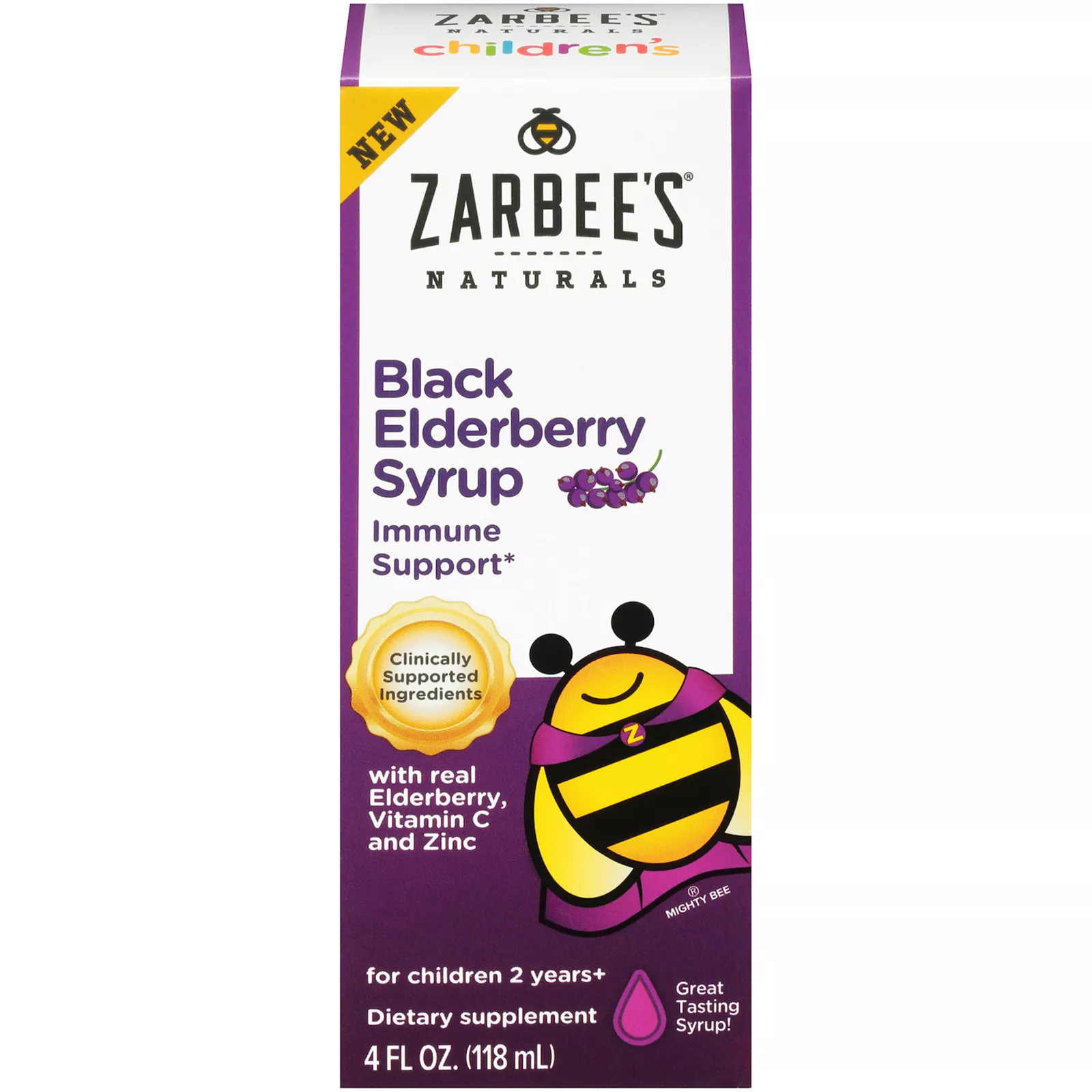Zarbee's Naturals Children's Black Elderberry Syrup, Multicolor, 21 CT | Kohl's