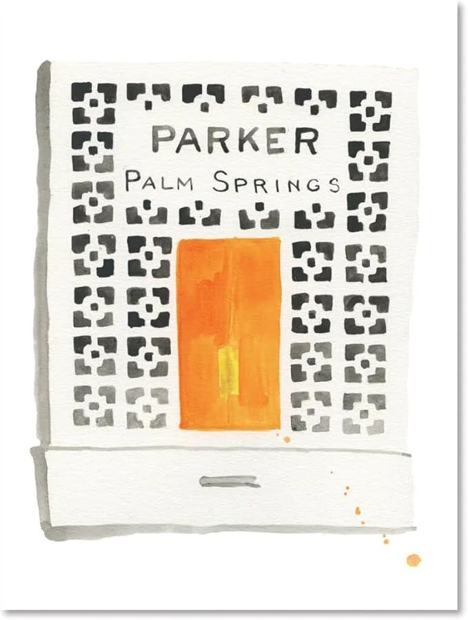 FURBISH Parker Palm Springs Matchbook Art Print - Modern Aesthetic Wall Décor - 5x7 | Amazon (US)