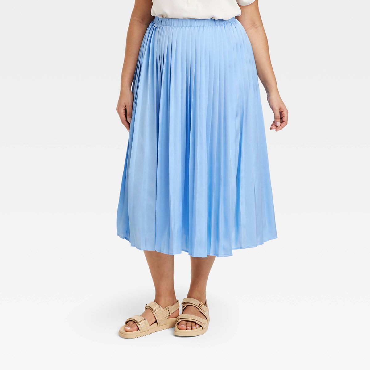 Women's Pleated A-Line Midi Skirt - A New Day™ | Target