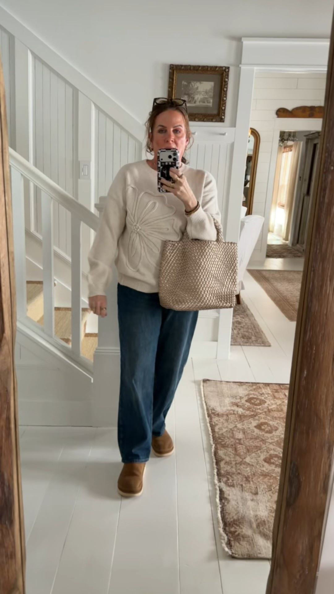 My outfit of the day includes this new floral crew neck sweater. It is a great transitional piece from Winter to Spring. It does run true to size. 

#LTKMidsize #LTKootd #LTKgrwm