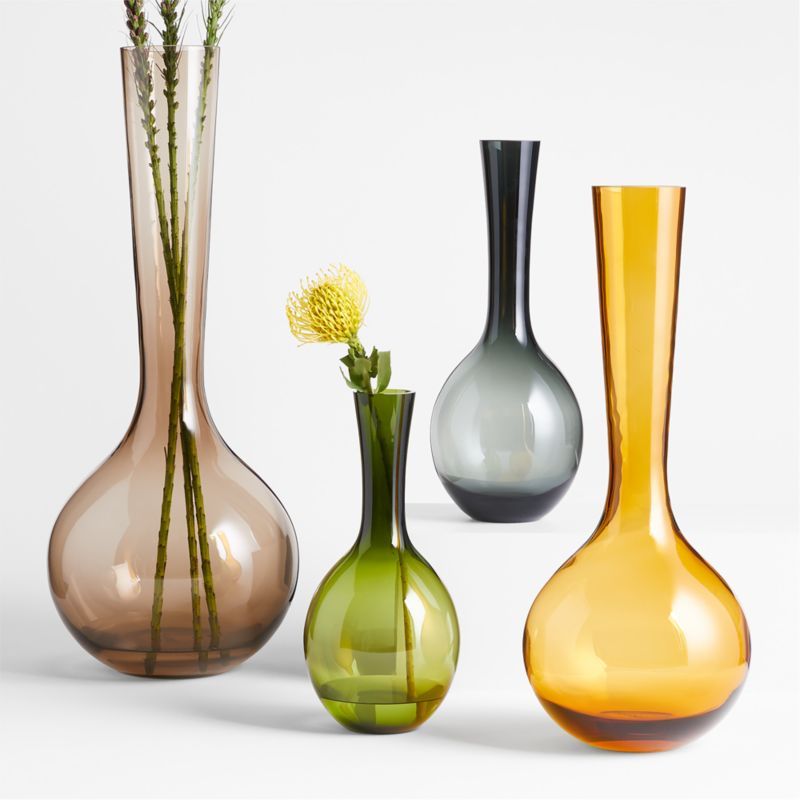 Dyon Glass Vases | Crate & Barrel | Crate & Barrel