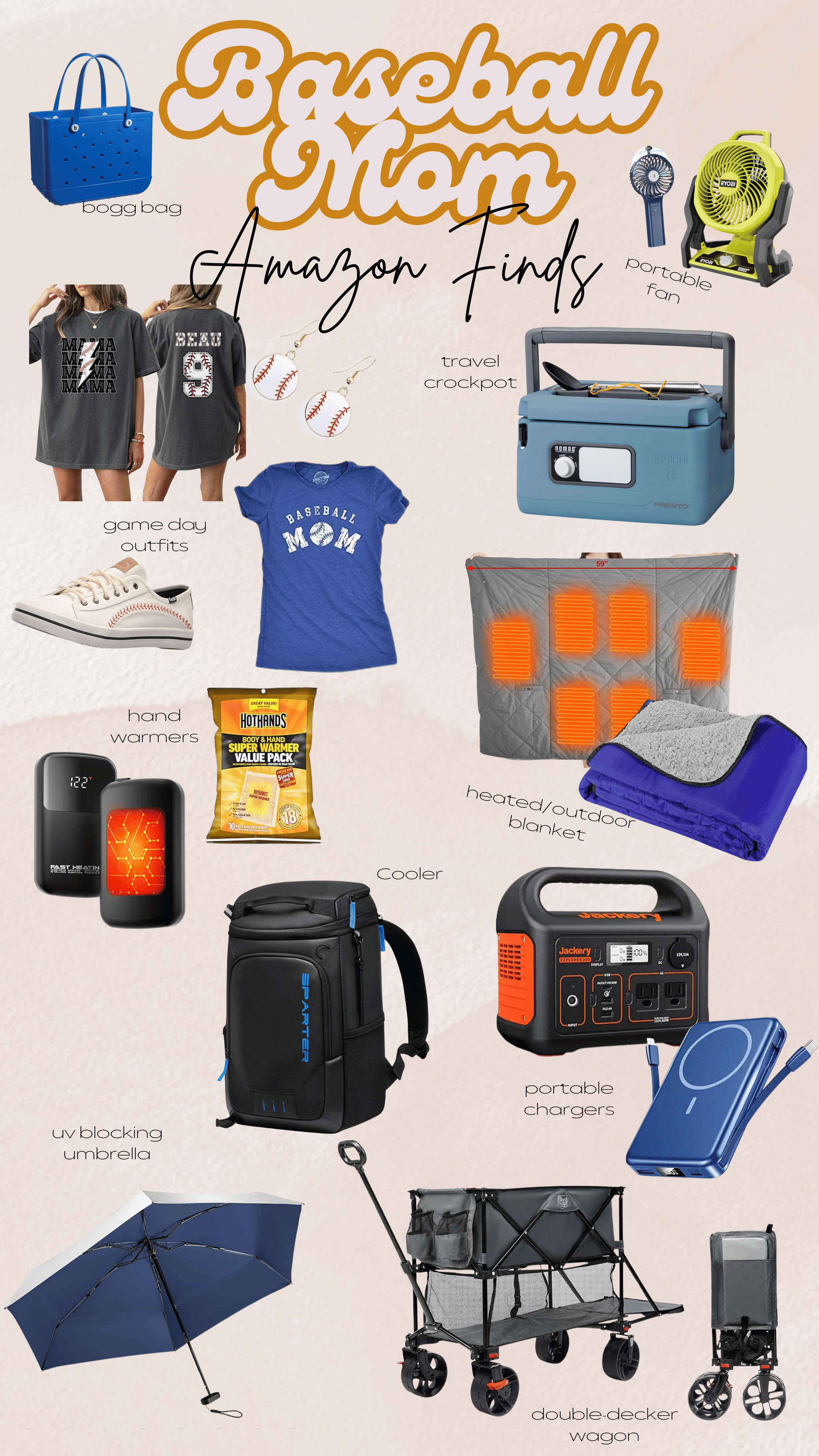 Baseball mom essentials from Amazon 

 

#LTKActive #LTKKids #LTKFamily